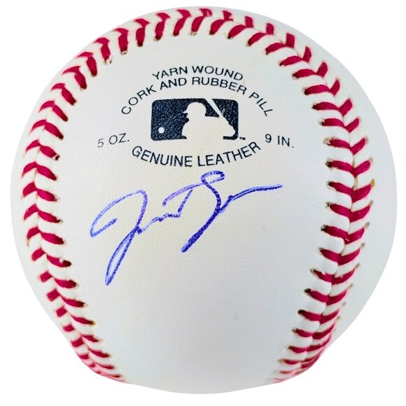 Justus Sheffield Autographed Baseball Atlanta Braves Seattle Mariners Proof COA - Picture 1 of 7